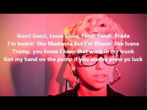 gucci gucci louis louis lyrics|Kreayshawn .